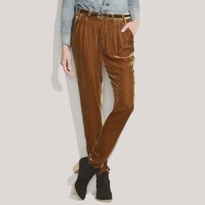 Madewell/ Broadway & Broome silk velvet pants